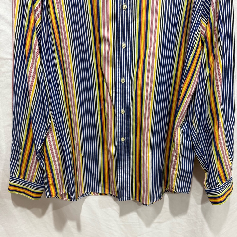 Polo Ralph Lauren Westerton Striped Button Up Shirt XL Multicolor Preppy Retro - Picture 5 of 12